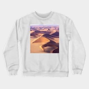 Sand hills from the air. Crewneck Sweatshirt